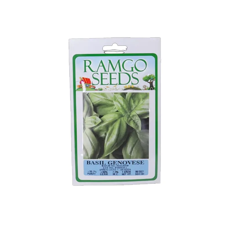 RAMGO SEEDS BASIL ITALIAN GENOVESE BROWN HERB STANDARD